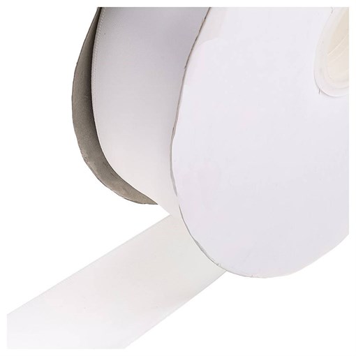 Лента атласная, белая, W=3,8 см , L=91,4 м - фото 402172