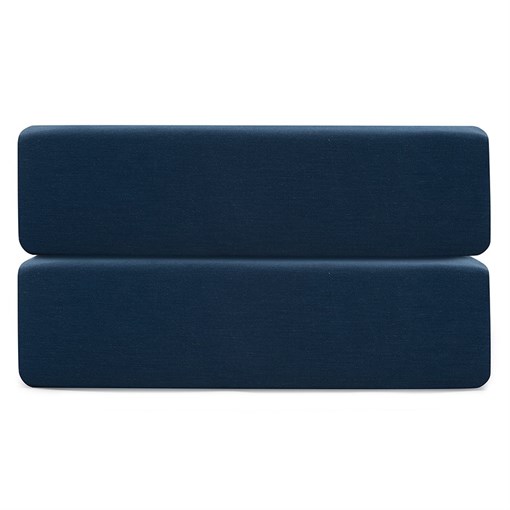 Простыня на резинке темно-синего цвета из коллекции Essential, 180х200х30 см - фото 403610