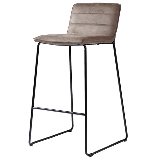 Стул барный Terence, экокожа, темно-коричневый - фото 403754