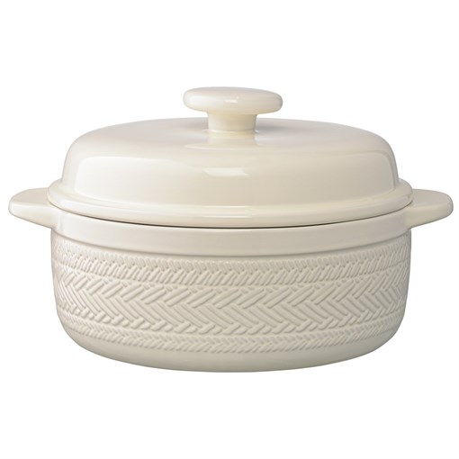 Кастрюля жаропрочная Country Mill, 2,4 л, светло-бежевая - фото 403985