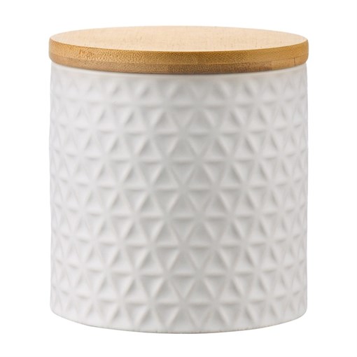 Банка для хранения керамическая  Farah, 480 мл, белая - фото 404024