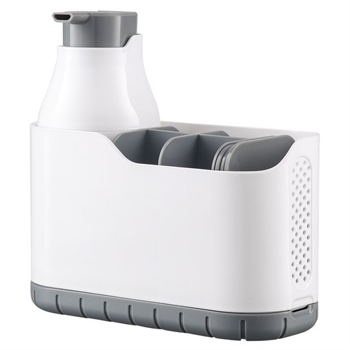 Органайзер с диспенсером для мыла Nour, 18,2х8,2х18 см - фото 404344