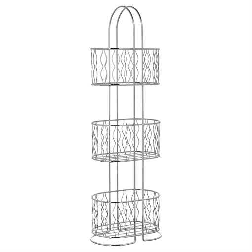 Полка для ванной напольная Stig, хром - фото 404409