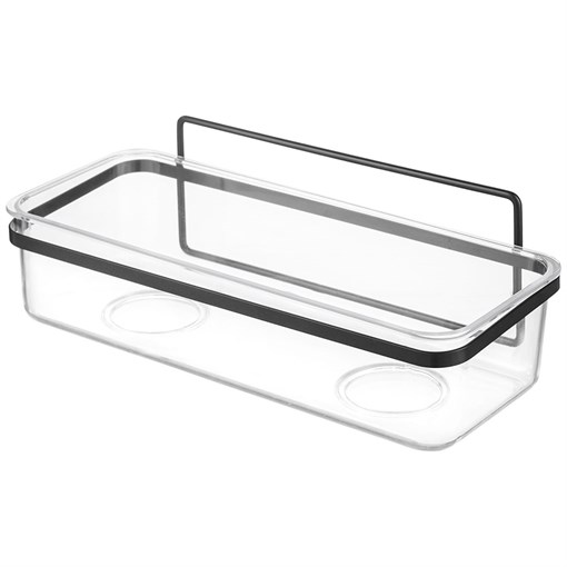 Полка для душа настенная Siv, черная - фото 404449