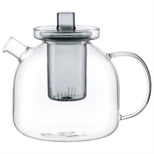 Чайник стеклянный, 750 мл, серый - фото 404727