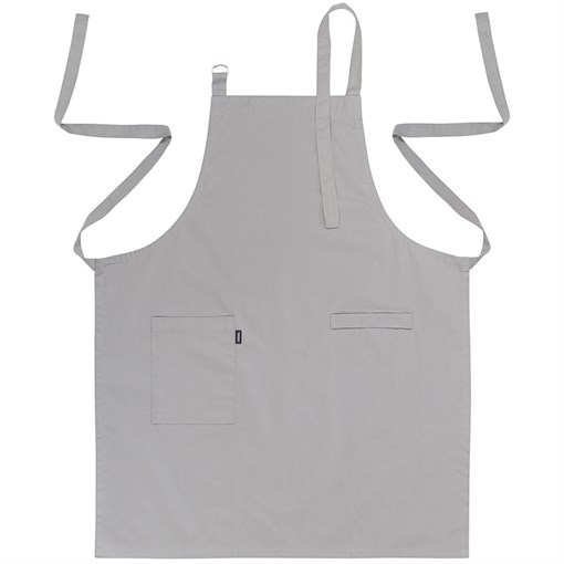 Фартук из хлопка серого цвета из коллекции Essential, 70х85 см - фото 404997