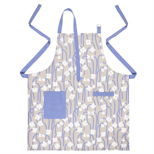 Фартук из хлопка с принтом Полярный цветок из коллекции Scandinavian touch, 70х80 см - фото 405172