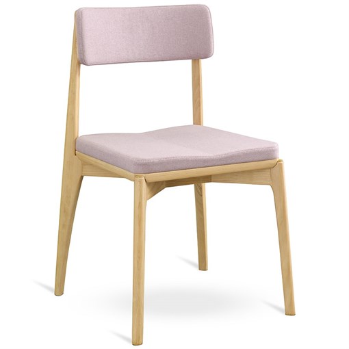 Стул Aska, рогожка, ясень/розовый - фото 405971