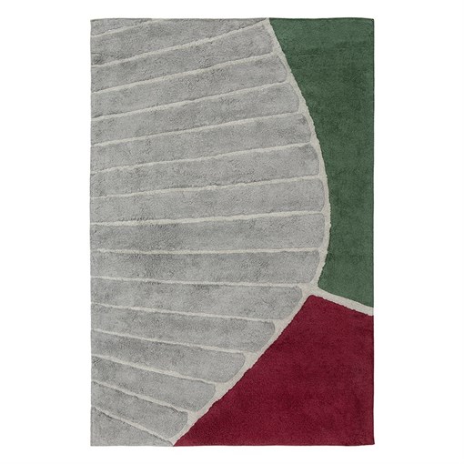 Ковер из хлопка с рисунком Tea plantation из коллекции Terra, 160х230 см - фото 406117