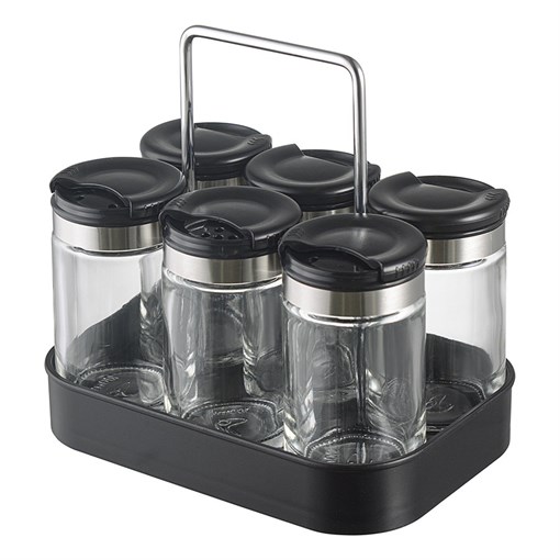 Набор из 6 банок для специй с подставкой Spice Box, 100 мл - фото 406723