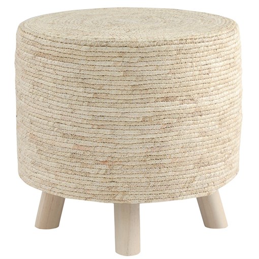 Пуф Sonja, D40х40 см, светло-бежевый - фото 406777