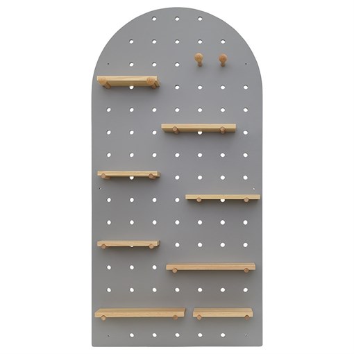 Полка настенная Shely, 60х120 см, светло-серая - фото 407273