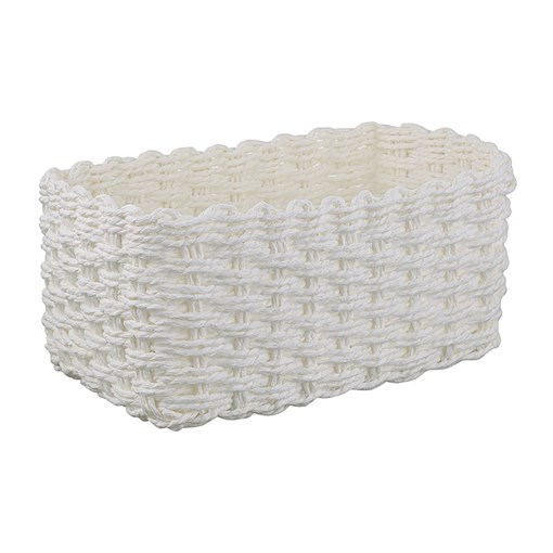 Корзина для хранения Hagen, 26х16х11 см, белая - фото 407387