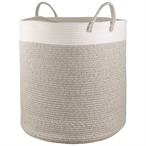Корзина для хранения Iben, D50х54 см, кремовая/светло-бежевая - фото 407437