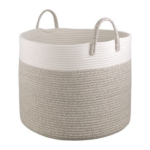 Корзина для хранения Ulrik, D48х35 см, кремовая/светло-бежевая - фото 407454