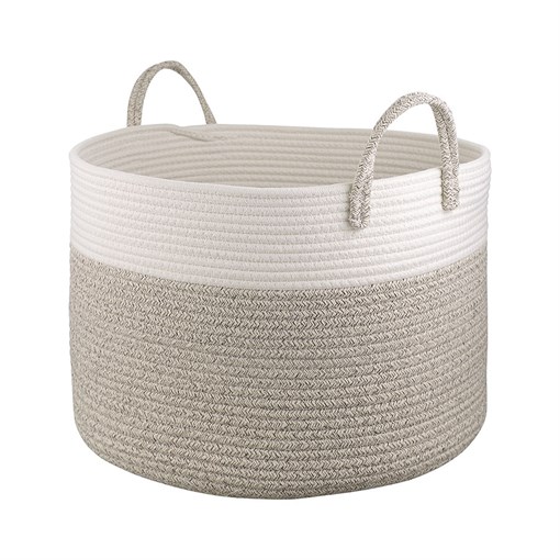 Корзина для хранения Ulrik, D45х30 см, кремовая/светло-бежевая - фото 407458