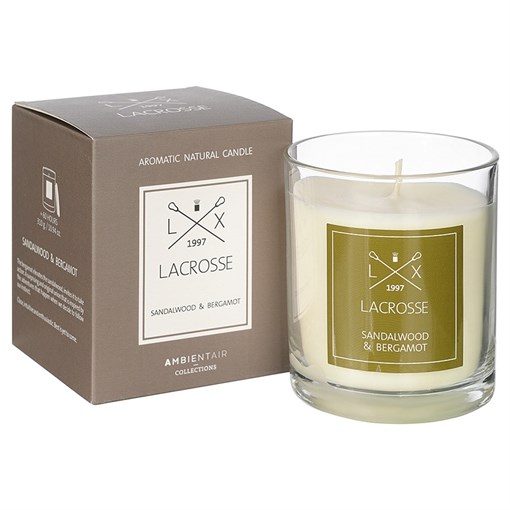 Свеча ароматическая Lacrosse, Сандал и бергамот (новая), 60 ч - фото 407978