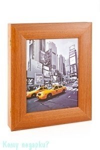Ключница настенная "Нью-Йорк" на 9 ключей, 30х35 см - фото 42351