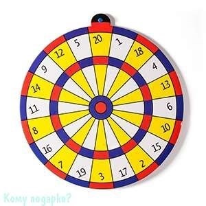 Игра "Дартс", 3 дротика, жёлтый, d=24 см - фото 42564