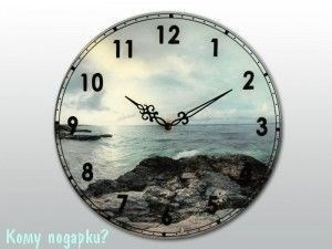 Часы настенные с рисунком "Море" - фото 43306