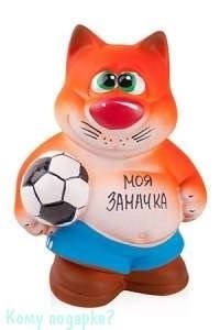 Копилка "Кот-футболист", 13х18 см - фото 44025