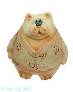 Копилка "Кот", 8х9х9 см - фото 44029