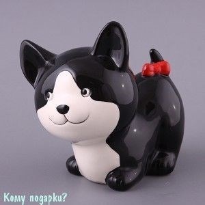 Копилка "Кошка черная", 14 см - фото 44033