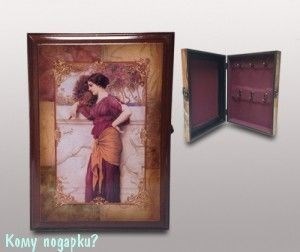 Ключница "Дама", 27x6,5x19,5 см - фото 44705