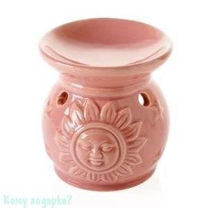 Аромалампа "Солнышко", керамика, 7х8 см, розовый - фото 46796