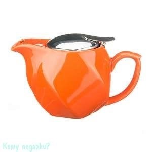Заварочный чайник, 500 мл, оранжевый - фото 49035