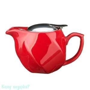 Заварочный чайник, 500 мл, красный - фото 49038
