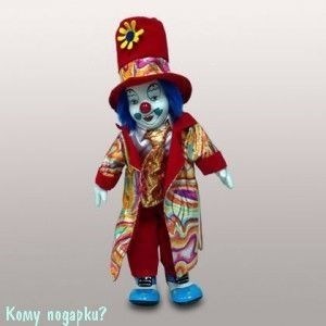 Фигурка "Клоун", h=30 см, красный - фото 50652