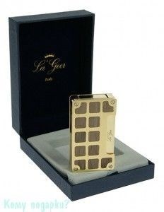 Зажигалка с пьезоэлементом La Geer (Италия), золотая канистра - фото 54150