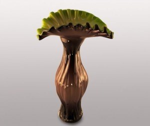 Стеклянная ваза, h=49 см - фото 54557