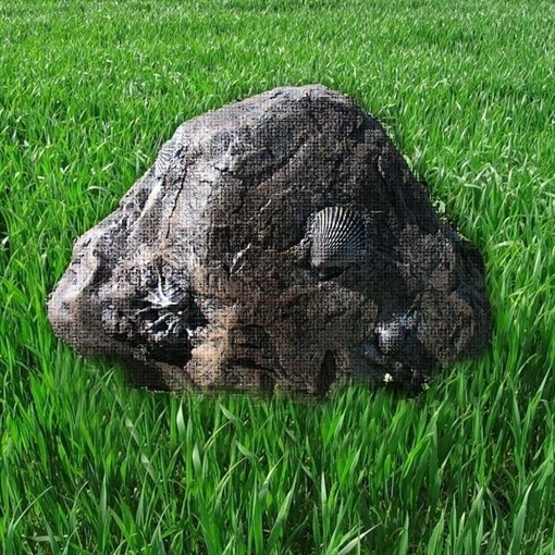 Камень с ракушками коричневый L57Н32 см. - фото 68701