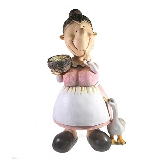 Фигура декоративная Баба с пшеницей L31W23.5 H63.5см - фото 69489