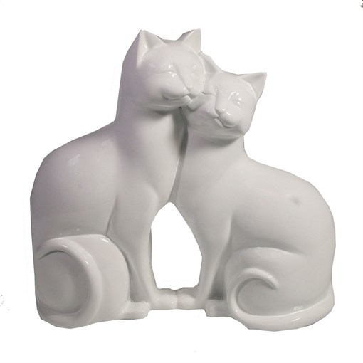 Фигура декоративная Кошки цвет: белый 713435/C007 - фото 69701