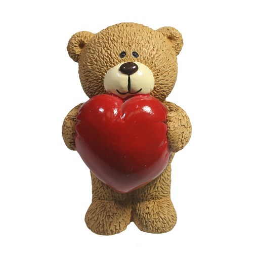 Фигура декоративная Влюбленный медвежонок бежевый L7W7H11см - фото 69713