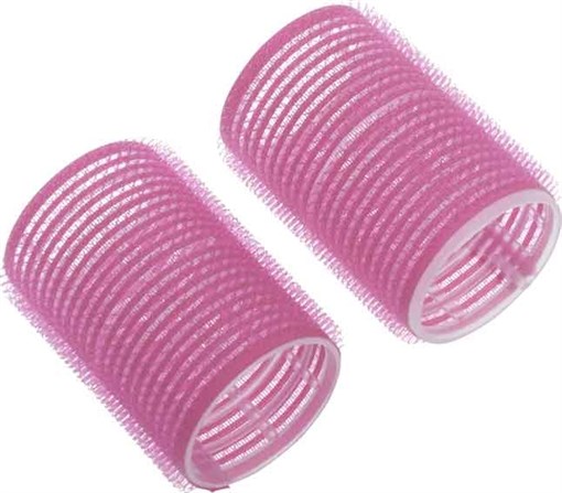 Бигуди-липучки розовые d 24 мм x 63 мм (10 шт) Деваль Бьюти (Dewal Beauty) DBL24 - фото 94238