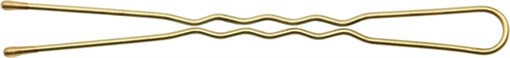 Шпльки золотистые 60 мм (24 шт) волна Деваль Бьюти (Dewal Beauty) H-60GOLD - фото 94551