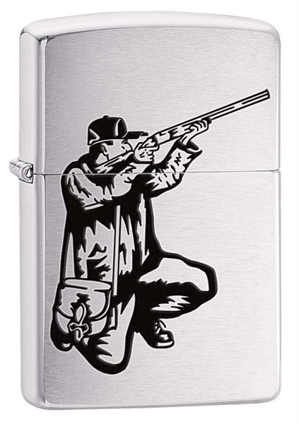 Широкая зажигалка Zippo Vector Rifle And Hunt 200 - фото 95221