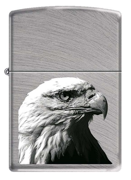 Широкая зажигалка Zippo 24647 EAGLE HEAD - фото 95237