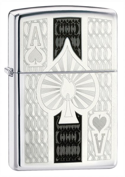 Широкая зажигалка Zippo Zippo Ace 24196 - фото 95281