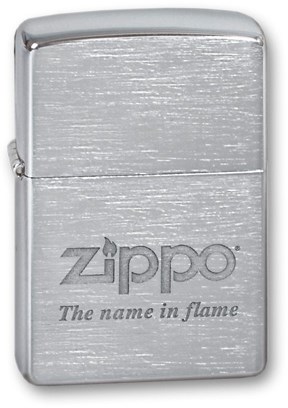 Широкая зажигалка Zippo Name in flame 200 - фото 95415