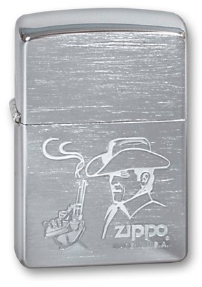 Широкая зажигалка Zippo COWBOY 200 - фото 95443