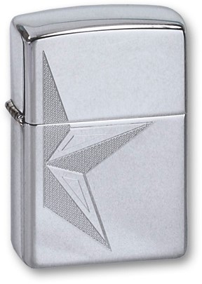 Широкая зажигалка Zippo HALF STAR 250 - фото 95445