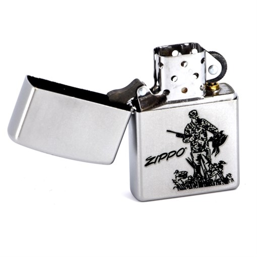 Широкая зажигалка Zippo Duck Hunting 205 - фото 95486