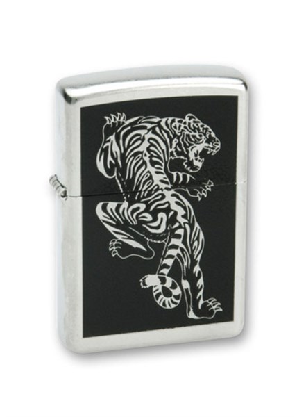 Широкая зажигалка Zippo Tigre 207 - фото 95498