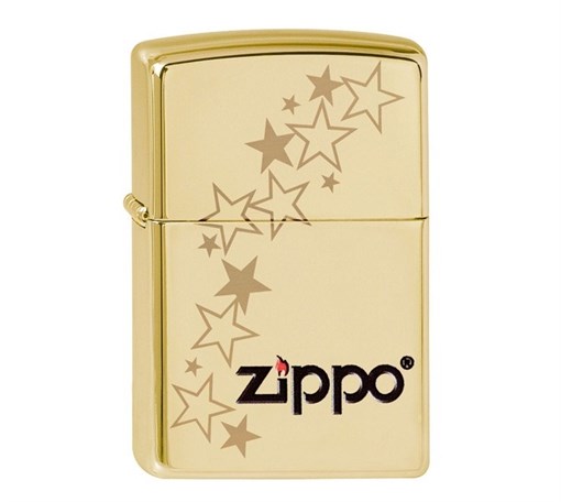 Широкая зажигалка Zippo Stars 254B - фото 95510