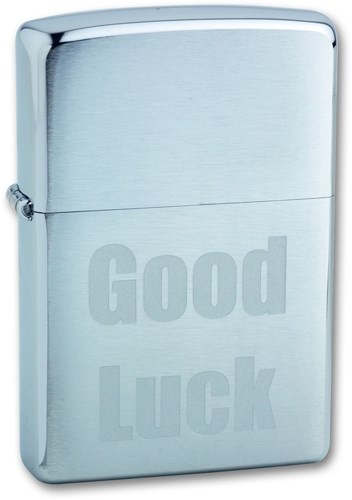 Широкая зажигалка Zippo Good Luck 200 - фото 95647